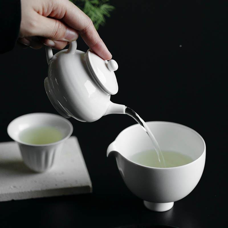 纸白釉孟泡茶壶约简家居日式瓷家用缸功夫陶过滤球CB孔单壶