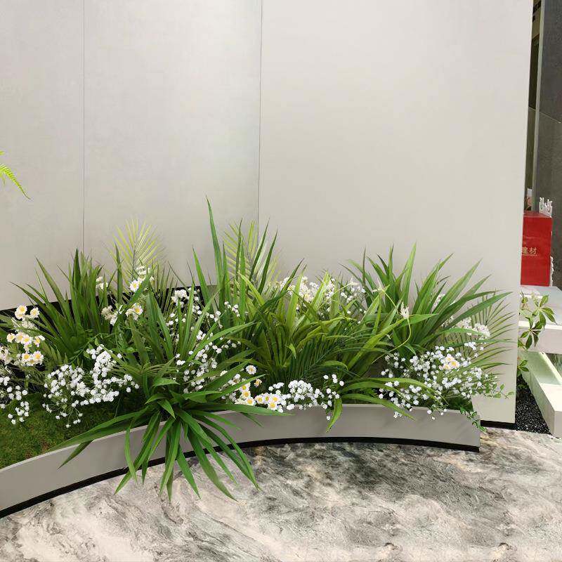 仿真苔花藓绿室内物假花假草景观软装槽箱花艺植草从仿SUH生草丛