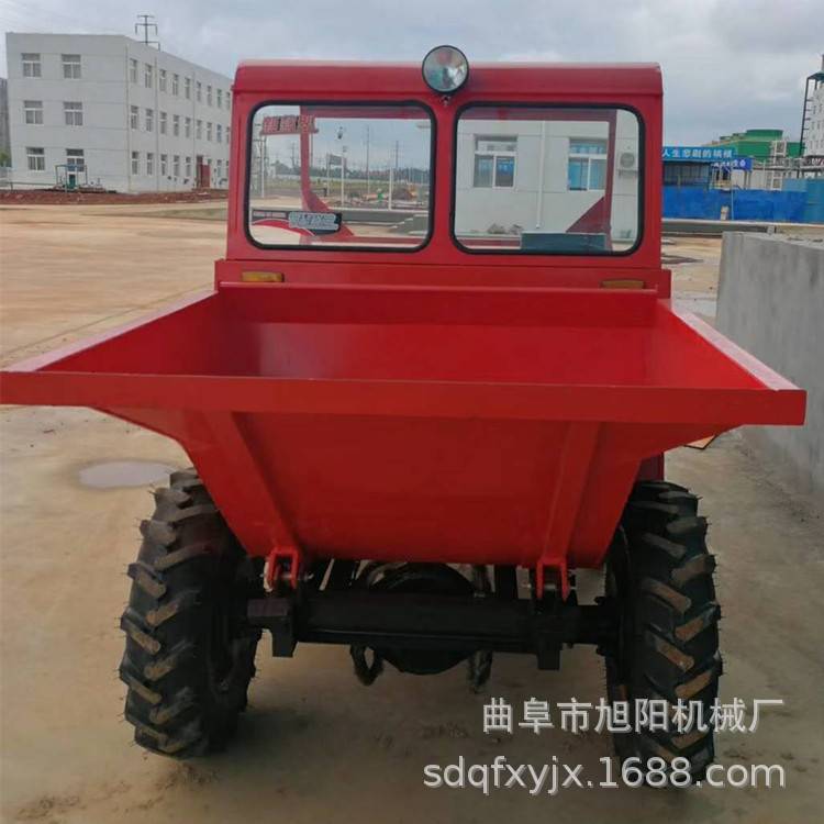 热销工地混凝土运输车柴油前卸式四轮翻斗车工程矿用小型蹦蹦车
