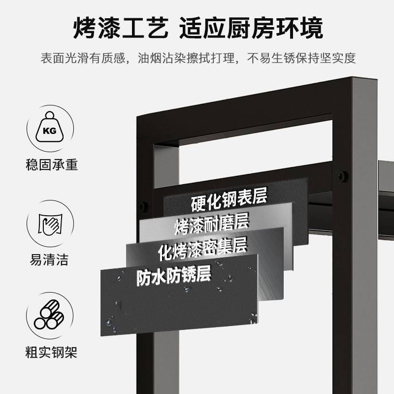 厨房置物架落地多层蔬菜篮子收纳架多功能微波炉烤箱货架储物架