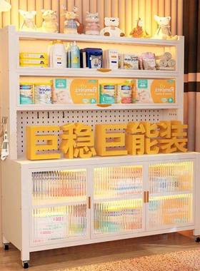 新款容婴儿喂养台收纳柜大量儿m8Wx6pst物品桌子床落头收纳地带婴