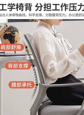 电脑VLM椅子用办舒适久坐护腰公靠背椅学人体工学椅家学生习办公