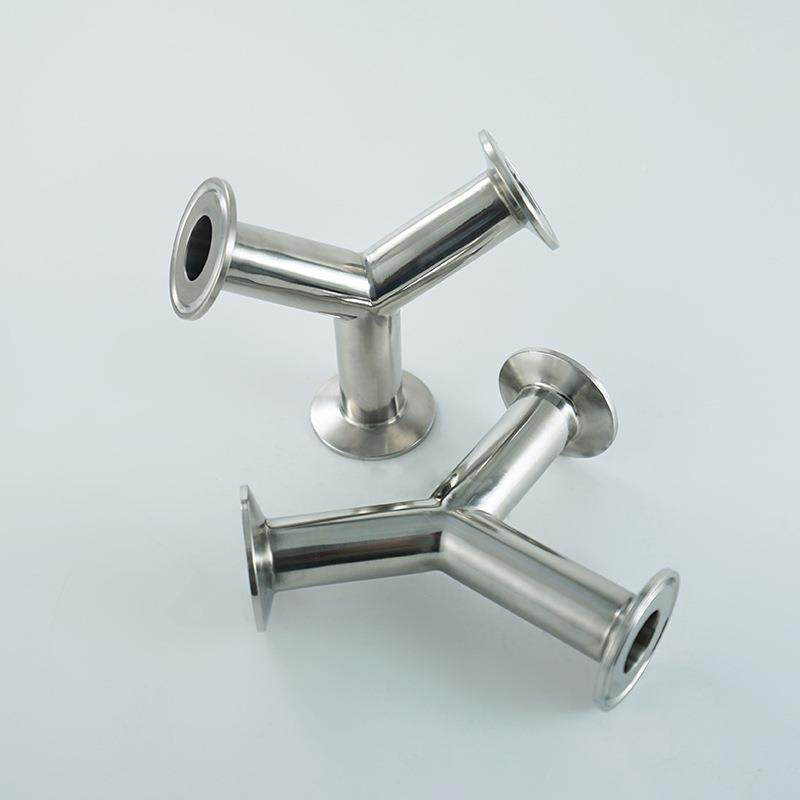 31不锈钢快6装三通120°级332型Y三通接头卫生厂家直销量大从优