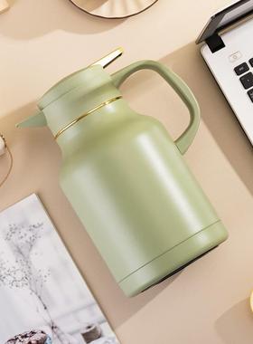 欧意暖壶304暖不锈钢空长效保温真壶大容家量1.68L402用保壶简约