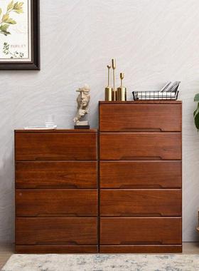 物实木夹缝屉收纳柜抽式木AOY制窄斗柜卧室客厅储角边柜间缝隙床