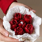 饰摆件 郁金香花朵香薰蜡烛伴手送女生生日礼物香氛装 以花之名