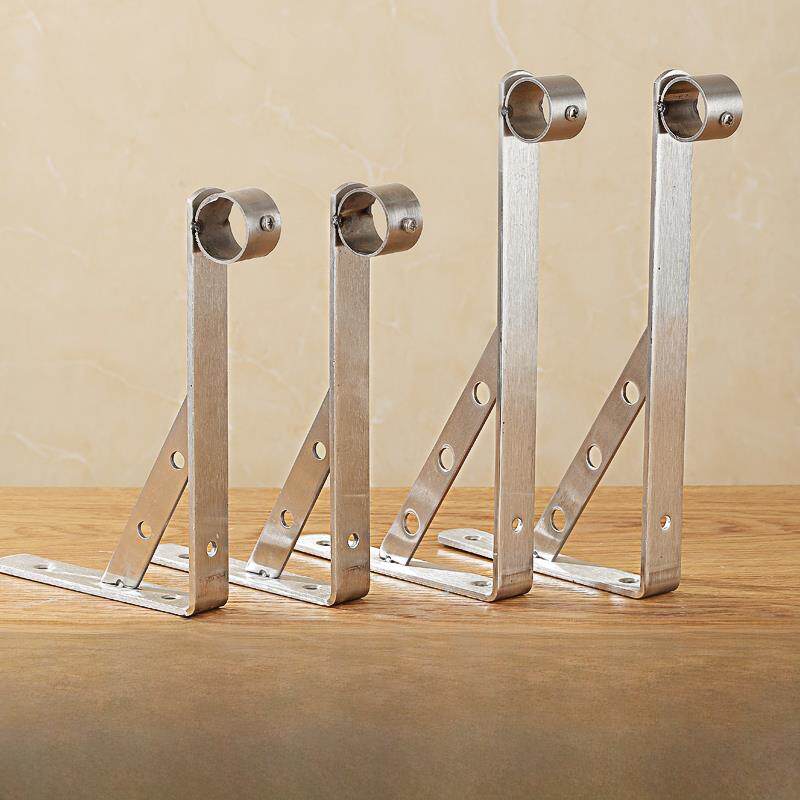 不锈钢阳台固定式支架外墙窗支撑托架侧装三角外伸晾衣架晾杆底座