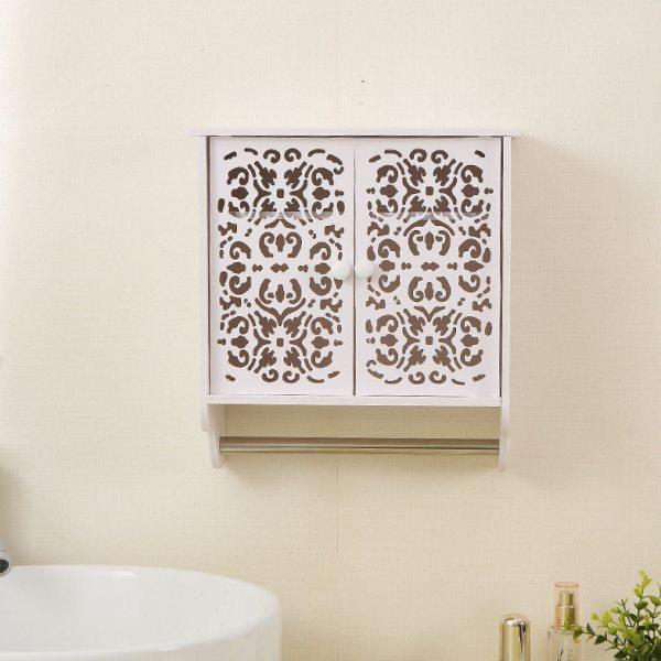 新款浴室置物架厕所洗手间 洗漱台毛巾收纳免打孔壁挂式 雕花吊柜,收纳整理,暖气片置物架,淘宝优惠券,粉丝福利购,淘宝优惠卷