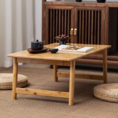 楠竹飘窗小茶几榻榻米日式 矮桌子茶桌小桌子卧室坐地折叠炕桌家用