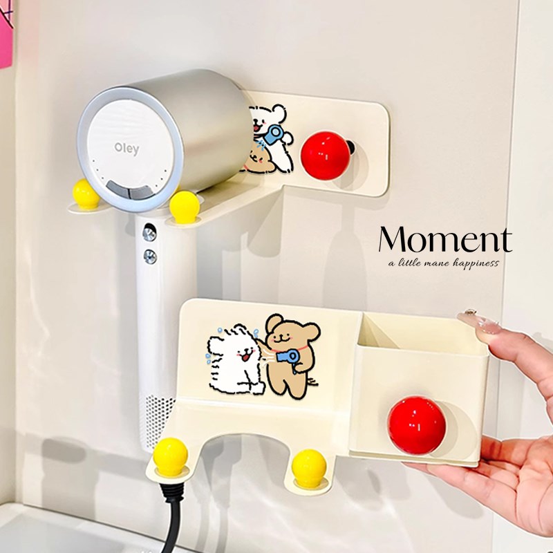 吹毛小狗吹d风机置物架免打孔卫生间高级感风筒支架壁挂电吹风挂