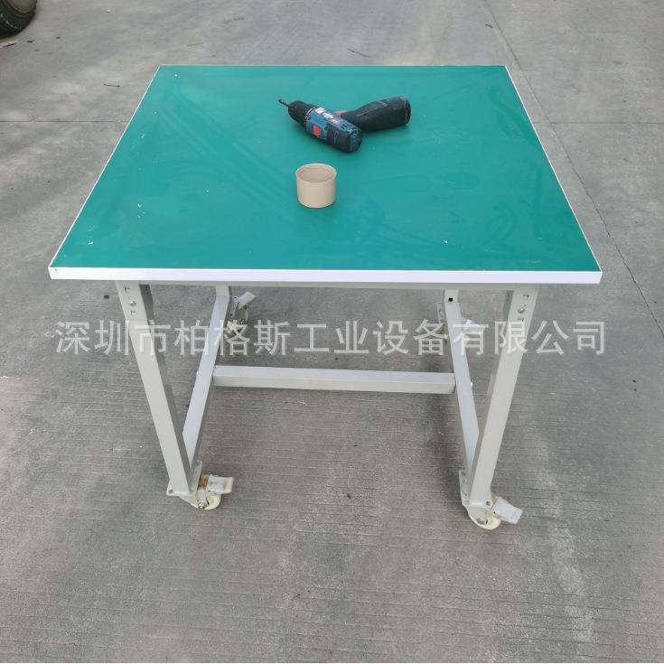 不锈钢复合板实木台面防静电工作台 带抽屉带灯架工作台 操作台桌