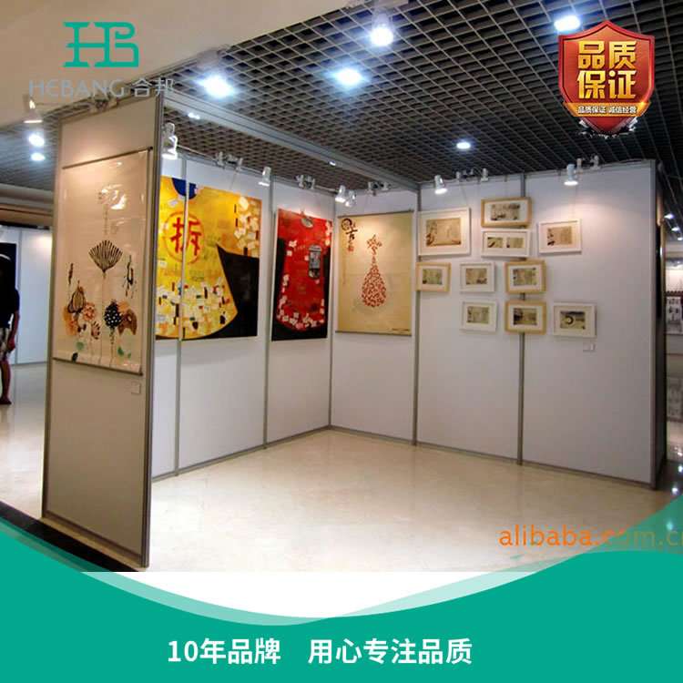 佛山厂家磁性展览展板 学校摄影书画活动展览展板 八棱柱磁性展板