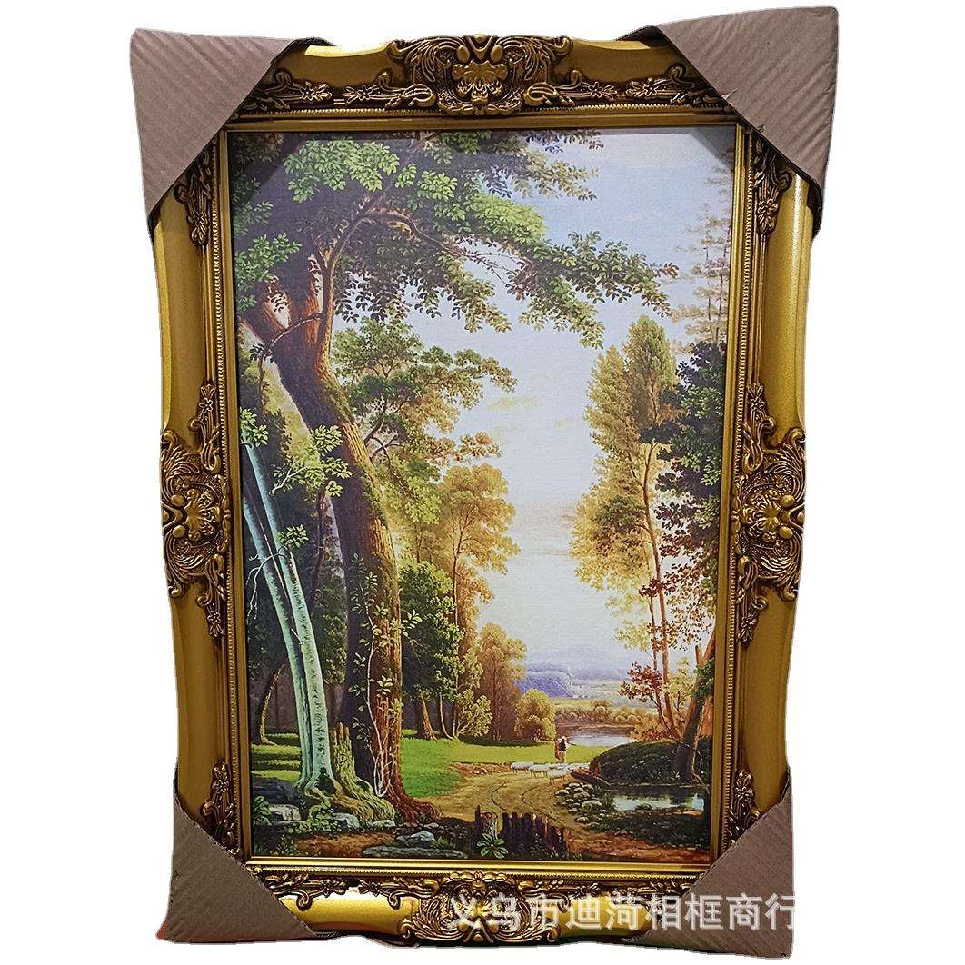 复古油画框婚庆相框影楼装饰大画框婚庆挂墙镜欧式相框婚庆摆件