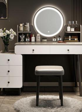 梳妆台卧室简约现化新妆代2025年款小型柜收纳斗柜一HMJ体书桌化