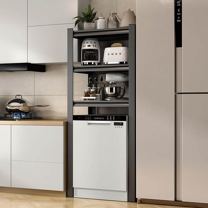 厨房方落地置物架小型箱上架炉子家用微波消PCC毒柜洗碗机收纳冰