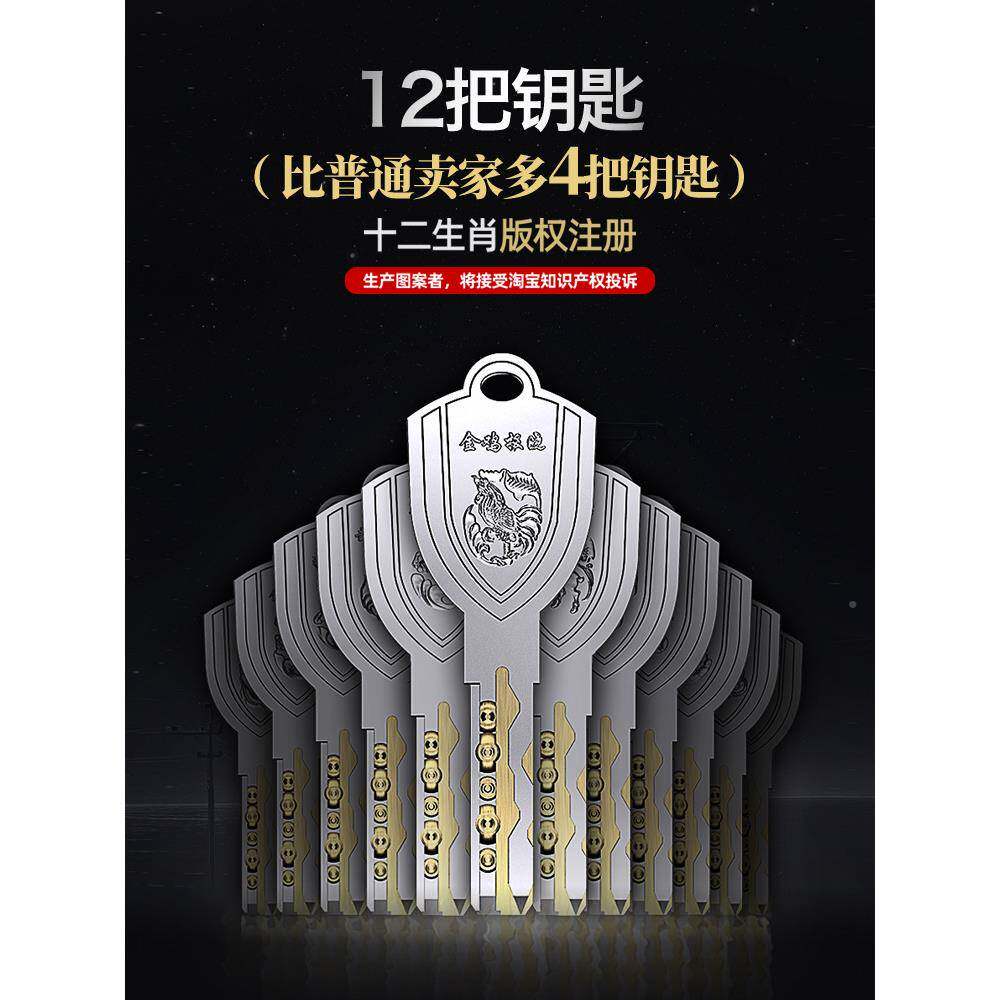 防进用盗门锁芯超C级通用型家换门锁户大门入户IZH铁门锁心全铜叶