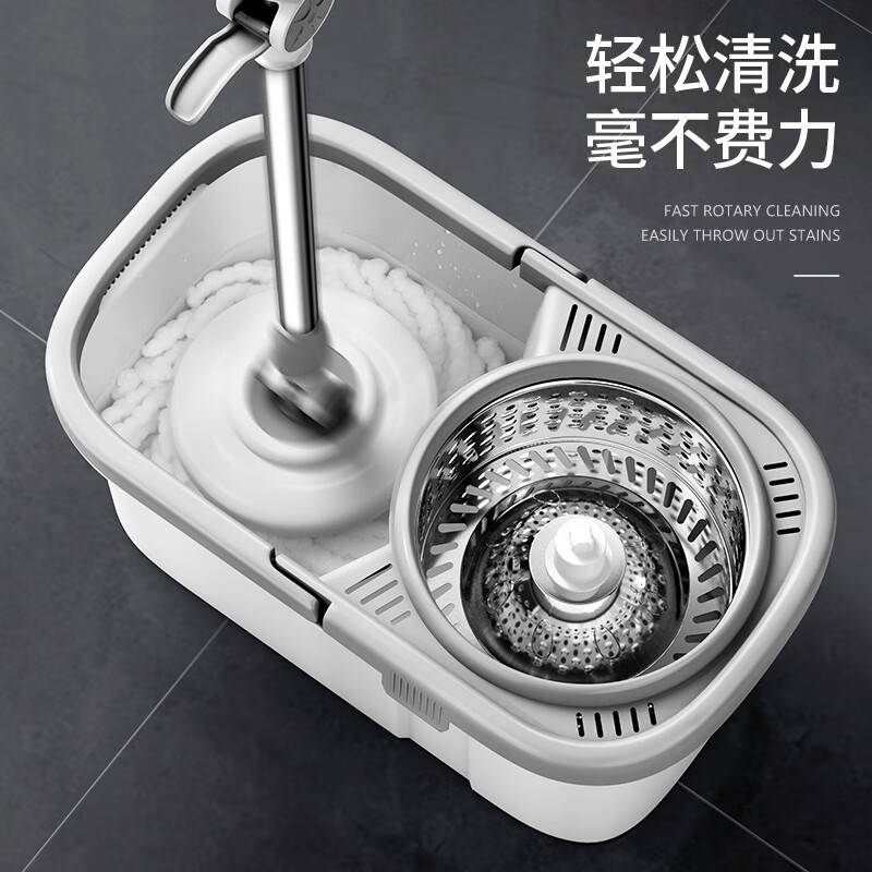 艺姿家用旋转拖把 家用一拖净免手洗拖布 干湿两用墩布 YZ-A126