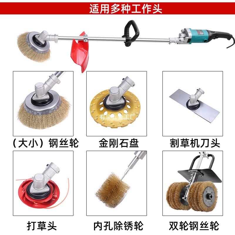 电动锈船机彩钢瓦铁打钢LAB去锈除翻新工字钢用除铁锈钢丝刷磨抛