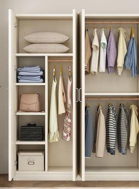 见详情出多层衣柜家用卧室租用房收纳储物柜简易组实装家具木质阳台衣橱