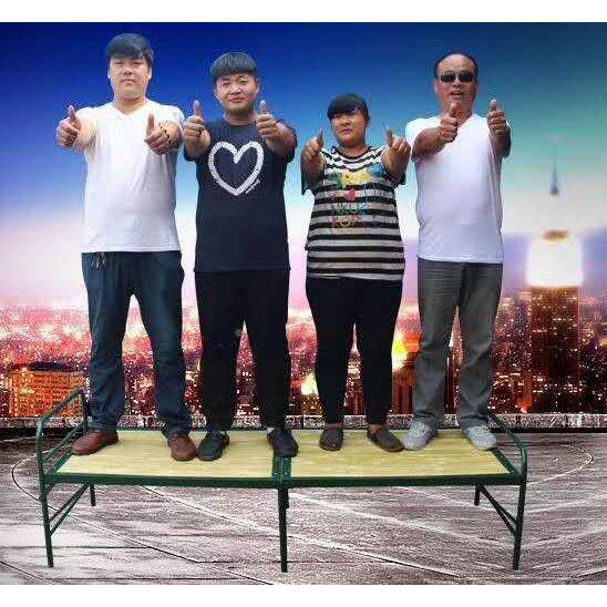 床折叠床陪护用床工地家床双人简易竹床成铁人出租房单人01床午休