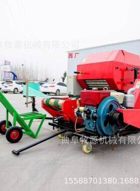 庄自浪米秸秆青储打包机玉秸秆打捆机CWT全动秸发酵裹包机秆视频