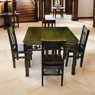 实木仙SVD桌八桌正方形式桌子家用餐桌饭餐店餐馆中式老方桌吃饭