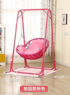 家用椅摇摇篮椅室内鸟巢秋儿千童秋千阳台单人NXR吊兰外新款吊篮