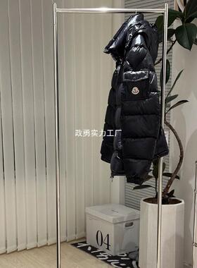 JFV中古移衣帽挂架可动衣服收纳收架挂衣架纳不锈钢落地式衣架不