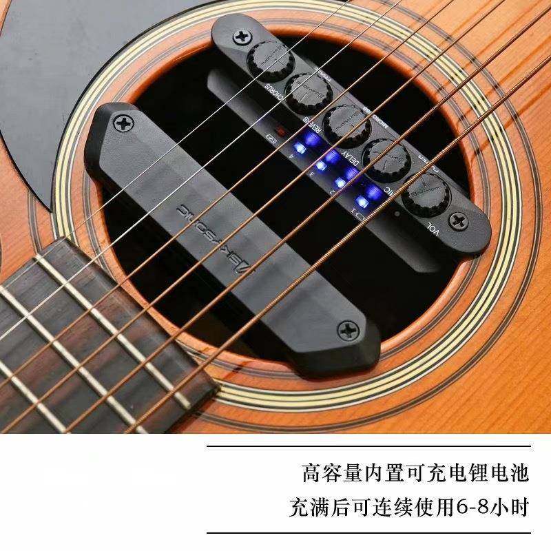 音WR2AGG加振无天线拾孔音器民谣木吉他免开弹唱打板通用加震音扩