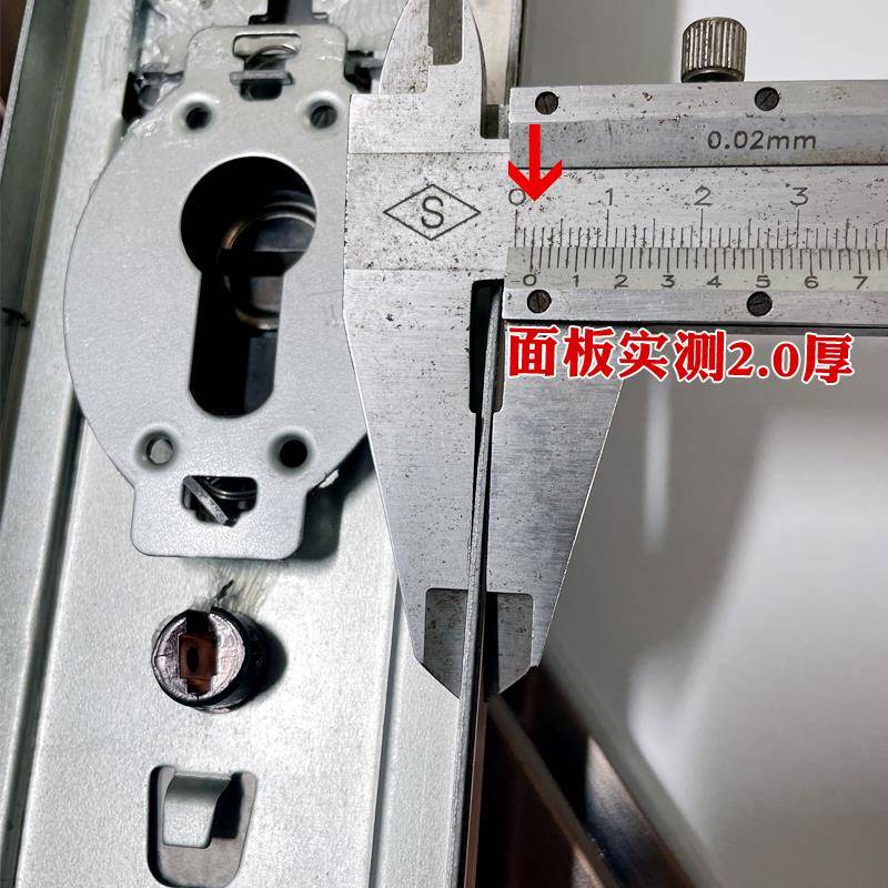 加厚盗FT门门把手面板大门门锁家用通用防型红拉古铜双开门锁手配
