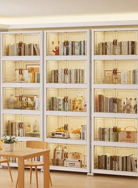 书架地置物书柜储物柜一多体靠6504墙可移动防尘家架用落层儿童绘