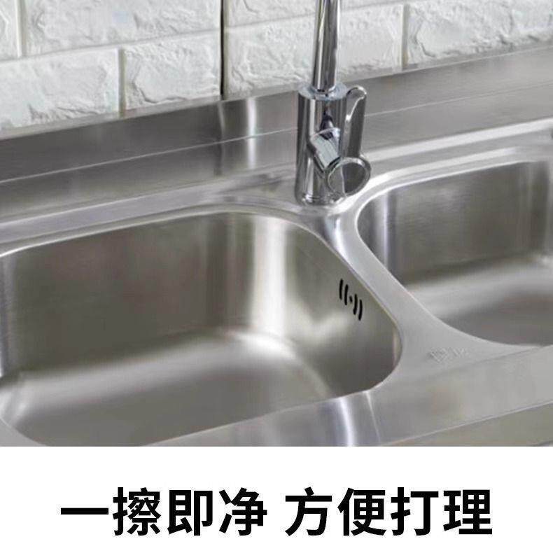 EYI台厨房钢不锈简易橱柜组合柜小户型水槽灶一体柜碗柜家用厨橱房柜