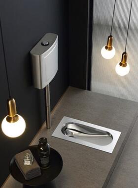 c6m四酒周水854304体超薄家用不锈钢蹲坑式小户型吧KTV一蹲厕大冲