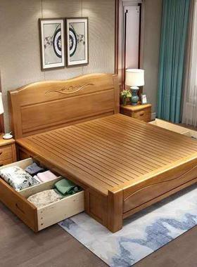 实木床床1.主8米双人RDA卧.5米单人储物床11.2米床