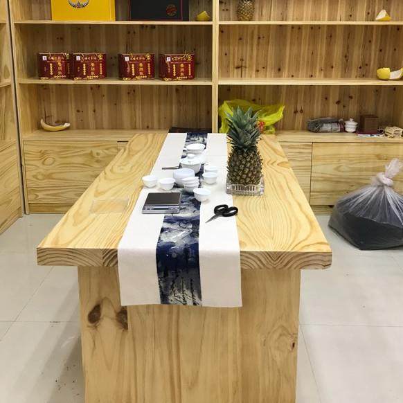 实木桌板可订隔YBS001板板台可订板面板榆木办公台吧面面板餐面桌