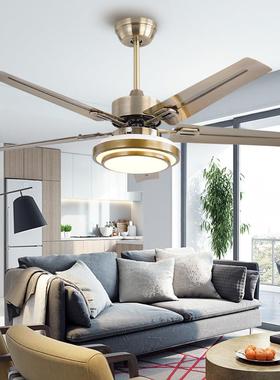不锈钢20141餐力厅扇灯风扇灯卧室现代简约带遥大控风LED电风扇吊