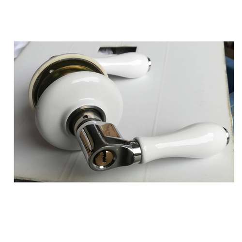 执手手锁陶瓷执生手锁手T0101CL/把锁筒式执锁房门锁室内锁卫间门