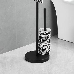 卫生别间卷纸落地厕纸架酒店7433墅置纸架巾架地卷纸筒收纳式架免