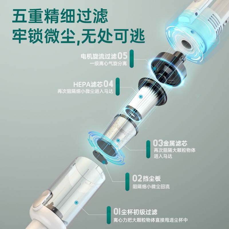 无线吸尘器车家两用大吸力高续航小型手持除宠物毛发无线长续航