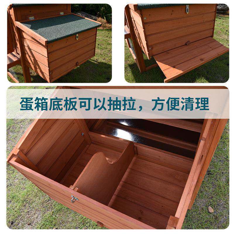 鸡笼猫子鸡窝房鸡实舍鸽IVI子兔笼家用大号户外木托制养殖窝兔笼
