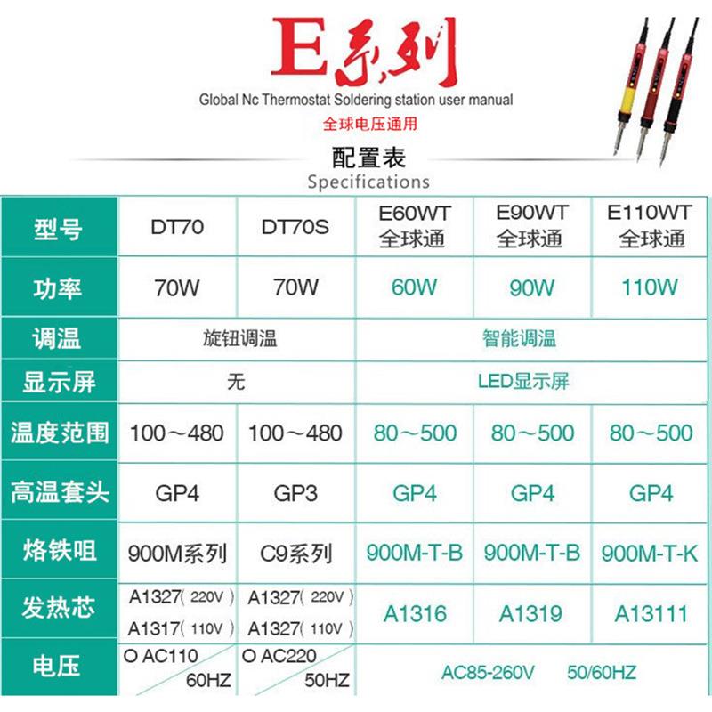 创新376高大E0WT电烙铁恒可调温温功率6全球通用电压手机维修数显