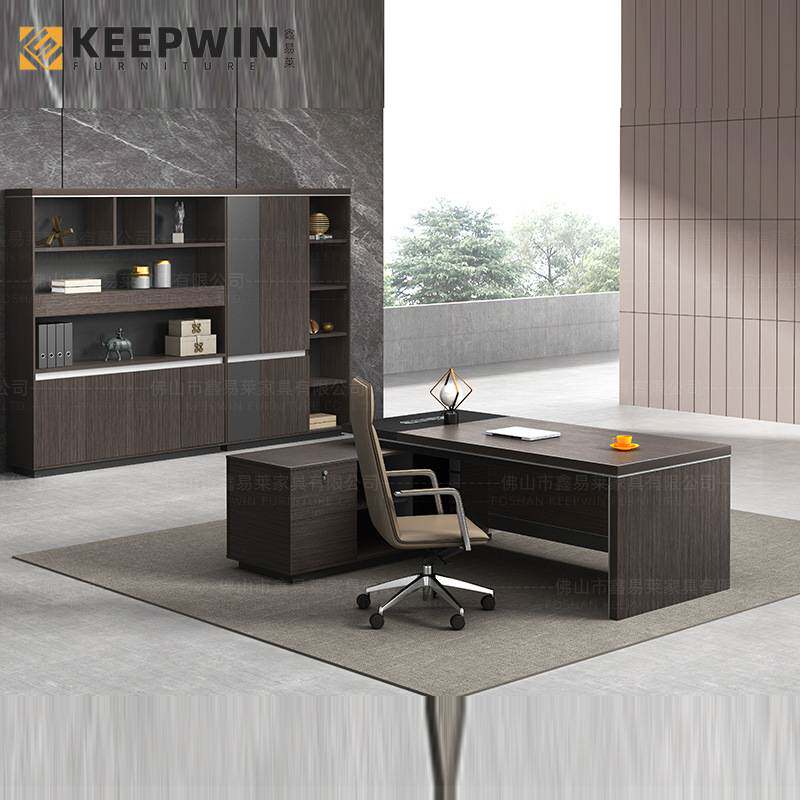 轻奢老板桌办公桌简约现代董事长总裁桌大班台经理办公室桌柜组合