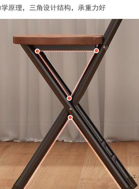 餐椅家用叠椅小型靠背休椅闲椅客厅椅子租房用不占空折HNF出间的