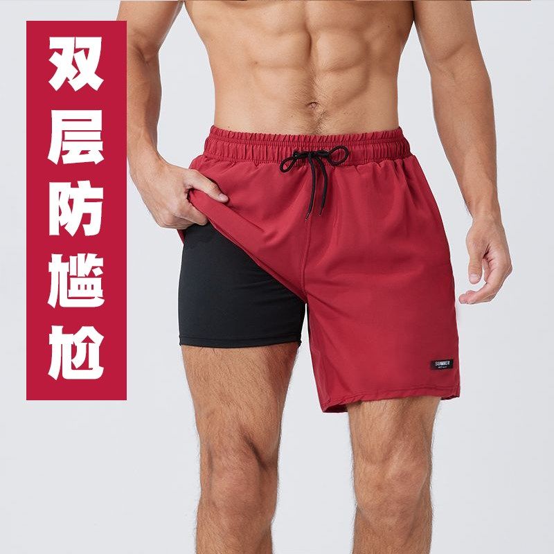2025新款男士双层防尴尬温泉海边度假专业大码遮肉泳衣游泳沙滩裤,运动/瑜伽/健身/球迷用品,男士泳衣,淘宝优惠券,粉丝福利购,淘宝优惠卷