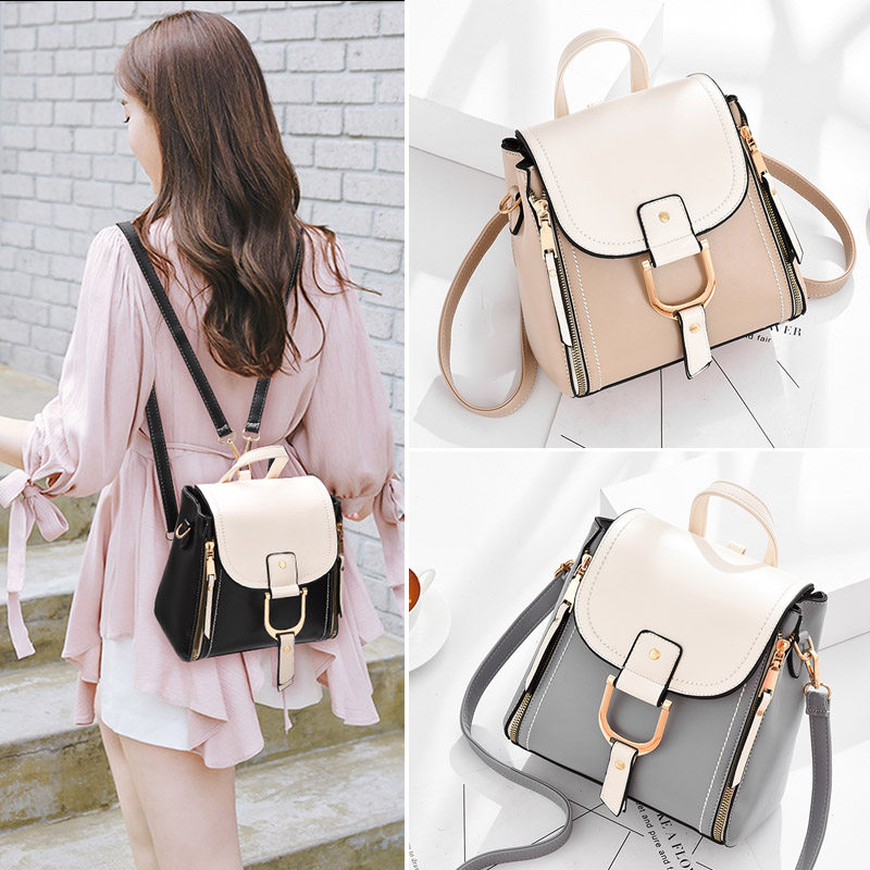 双肩包女今年流行小清新秋r冬两用小背包2021新款质感单肩斜挎小