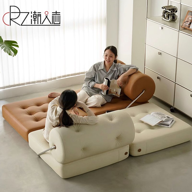 简约豆腐块模块沙发日式小户型客厅折叠单人椅网红懒人布艺沙发床