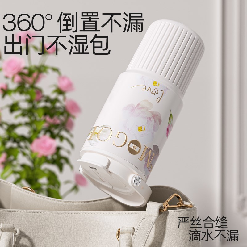 夏天保温杯女生高颜值2025新款大容量便携冰霸杯吸管水杯子保冷