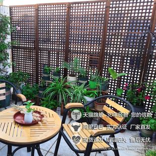 木网格花架子阳台靠墙悬挂式 饰实木植物爬藤架绿萝室内客厅 壁挂装