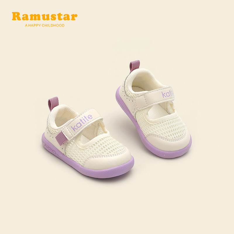 婴儿学步鞋夏季女小童凉鞋夏鞋子女童透气布鞋男宝宝防滑软底网鞋