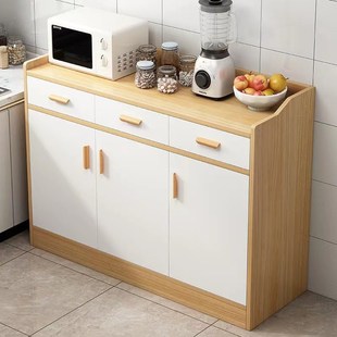 茶水柜实木色客厅餐边柜子家用置物备餐靠墙储物柜厨房橱柜收纳柜